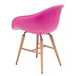 Chaises Forum Wood (lot de 4) Matériau synthétique / Hêtre massif - Rosé