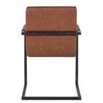 Chaises Kaledos (lot de 2) Imitation cuir / Métal - Cognac vintage - Angulaire