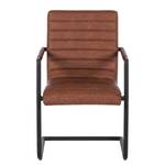 Chaises Kaledos (lot de 2) Imitation cuir / Métal - Cognac vintage - Cylindre