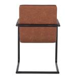 Chaises Kaledos (lot de 2) Imitation cuir / Métal - Cognac vintage - Cylindre