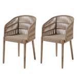 Chaises à accoudoirs Ronsecco (lot de 2) Beige