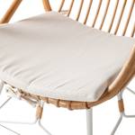 Chaise Tarras (avec coussin d'assise) Rotin / Métal - Rotin / Blanc