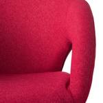 Sedia con braccioli Woodlawn I tessuto / metallo - Rosso ciliegia