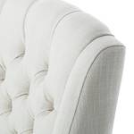 Chaise à accoudoirs Austin Tissu blanc - Tissu Kyra: Blanc