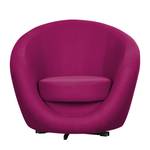 Draaifauteuil Marvin roze geweven stof