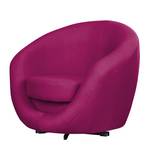 Fauteuil pivotant Marvin Tissu rose