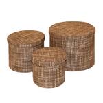 Corbeilles (lot de 3) Rond - Marron