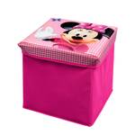 Boîte de rangement Minnie Mouse Rose foncé - Textile