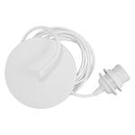 Monture pour suspension Rosette Métal - 1 ampoule - Blanc