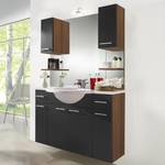 Ensemble meubles lavabo Alessandria Imitation noyer / Noir