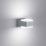 LED-buitenlamp Don 2 lichtbronnen aluminium/kunststof zilverkleurig
