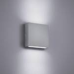 LED-buitenlamp Thames aluminium/kunststof - zilverkleurig - 2 lichtbronnen