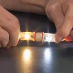 Darius LED-Schlauch warmweiß Durchsichtig - Metall - Breite: 100 cm