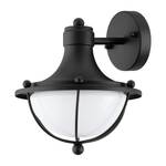 Applique extérieure Monasterio Verre / Acier - 1 ampoule - Noir - Noir