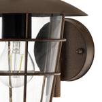 Buitenwandlamp Pulfero II kunststof/staal - 1 lichtbron - Espressokleurig