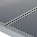 Ausziehtisch Amalfi VI Aluminium/Glas - Silber/Grau