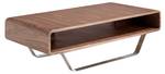 Couchtisch aus Nussbaumholz Braun - Metall - Massivholz - Holzart/Dekor - 120 x 36 x 60 cm