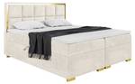 Boxspringbett Dani Gold Ecru - 180 x 214 cm - H3