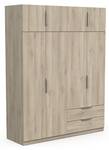 Kleiderschrank Ghost Eiche Dekor