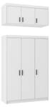 FURNIX Armoire Eliza 3D Blanc