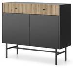 Sideboard DIVENOS Schwarz - Holzwerkstoff - 105 x 90 x 39 cm