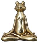 Frosch Figur Yoga Gold - Kunststoff - 31 x 34 x 16 cm