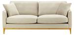 Dreisitzer-Sofa Linara Creme