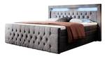 Boxspringbett Gloria Grau - Breite: 160 cm - H3