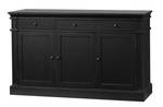 Sideboard Amaretta Schwarz - Hochglanz Schwarz