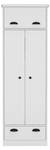 armoire Falkland Blanc - Bois manufacturé - Matière plastique - 60 x 179 x 51 cm