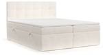 Boxspringbett Tari Creme - Breite: 140 cm