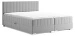 Boxspringbett Piaf Hellgrau - Breite: 146 cm - H3