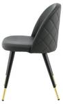 Chaise VELVET DRC 1NOS Noir