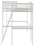 Lit mezzanine CASUAL Blanc - Métal - 146 x 197 x 254 cm