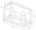 Deckenleuchte Kago Eiche massiv / Stahl - 20 x 36 cm