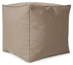 Sitzsack-Hocker Pouf "Cube" 40x40x40cm Taupe