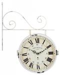 Horloge murale FAUBOURG Blanc - Métal - 9 x 41 x 34 cm