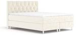 Boxspringbett Excelsior Weißgold - Breite: 140 cm