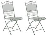 Chaises de jardin Kiran Lot de 2 Vert