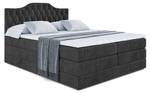 Boxspringbett VILA-1 KING Schwarz - Breite: 160 cm