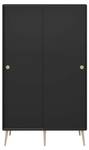 Kleiderschrank Softline Schwarz - Holz teilmassiv - 113 x 190 x 56 cm