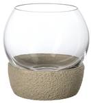 Teelichthalter Perlemor Home Beige - Glas - 11 x 12 x 11 cm