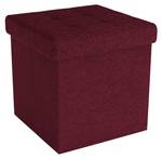 Sitzhocker Sitzwürfel Fußhocker Hocker Rot - Textil - 30 x 30 x 30 cm