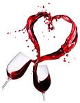 Leinwandbild Wein Liebe zum