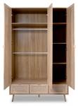 Armoire Bali Beige - Bois manufacturé - 55 x 195 x 120 cm