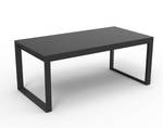 Table de jardin extensible alu verre Gris - Métal - 90 x 75 x 260 cm