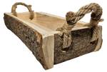 Holzkiste Lia Braun - Holz teilmassiv - 17 x 7 x 55 cm