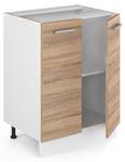 Meuble bas de cuisine R-Line 29708 Marron - Blanc