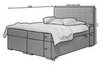 Boxspringbett SEREN Flieder - Breite: 140 cm