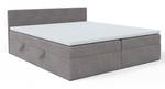 Boxspringbett Doppelbett Menorca Grau - Breite: 160 cm